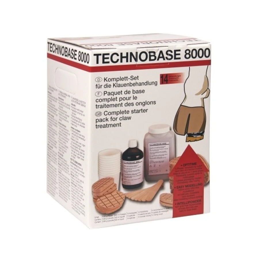 Zestaw Technobase 8000 – 14 kompletów do korekcji racic