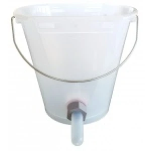 Wiadro do pojenia przezroczyste, smoczek lateksowy