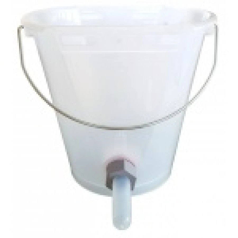 Wiadro do pojenia przezroczyste, smoczek lateksowy