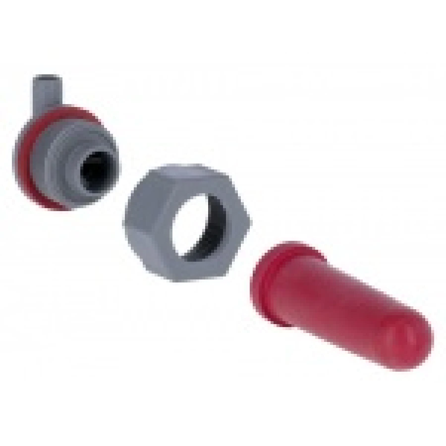 Wiadro do pojenia cieląt kompletne, 8 l, transparentne, białe smoczek gumowy