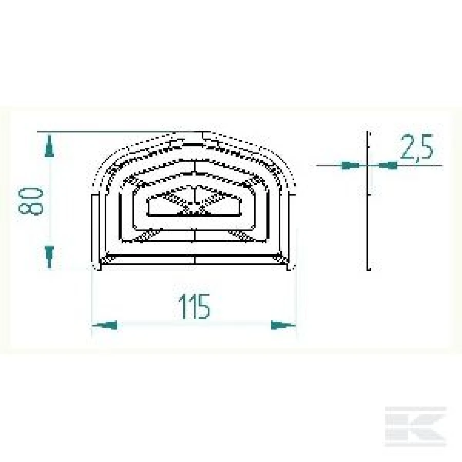 Płyta przepędowa dla świń – 115 × 80 cm