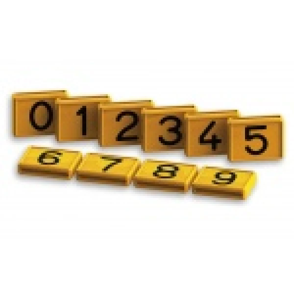 Numery identyfikacyjne do obroży 48x46 mm, do obroży o szrokości 4 cm, Nr 0