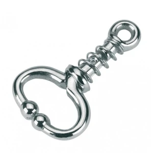 Uchwyt dla byka 11 cm, ze sprężyną, niklowany 