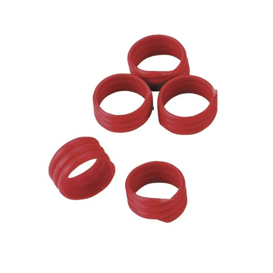 Opaska spiralna, 16 mm, 20 szt czerwone