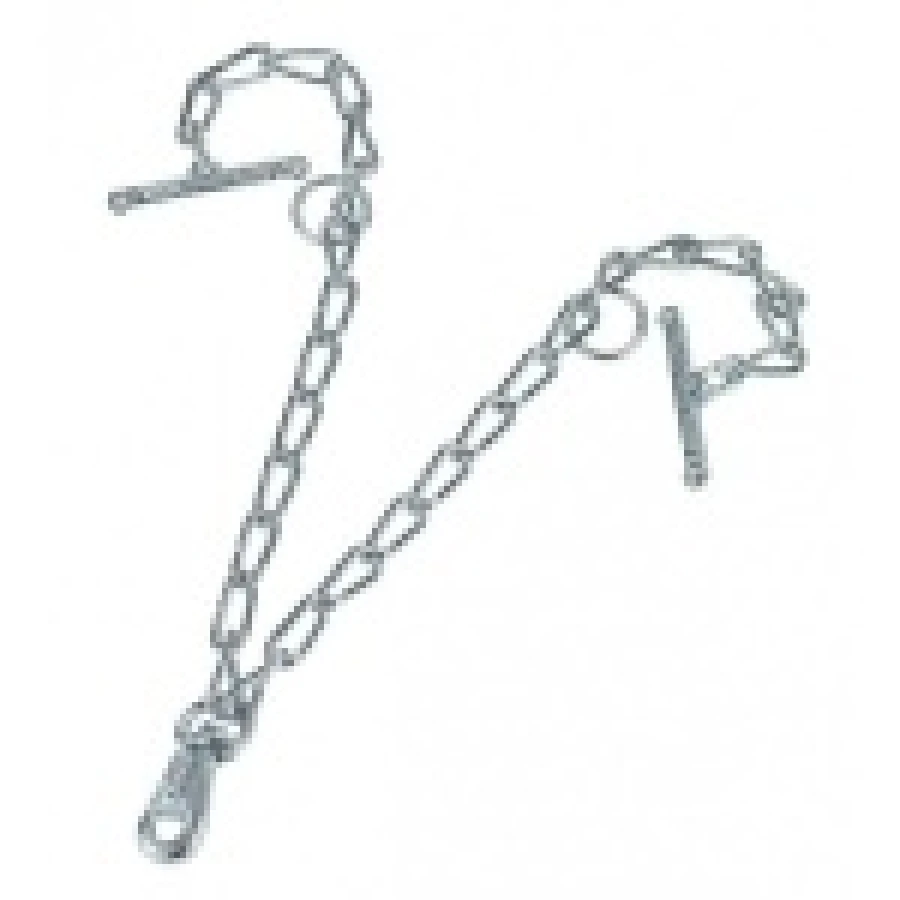 Łańcuch podwójny z karabińczykiem ogniwo 6 mm, L-65cm KERBL