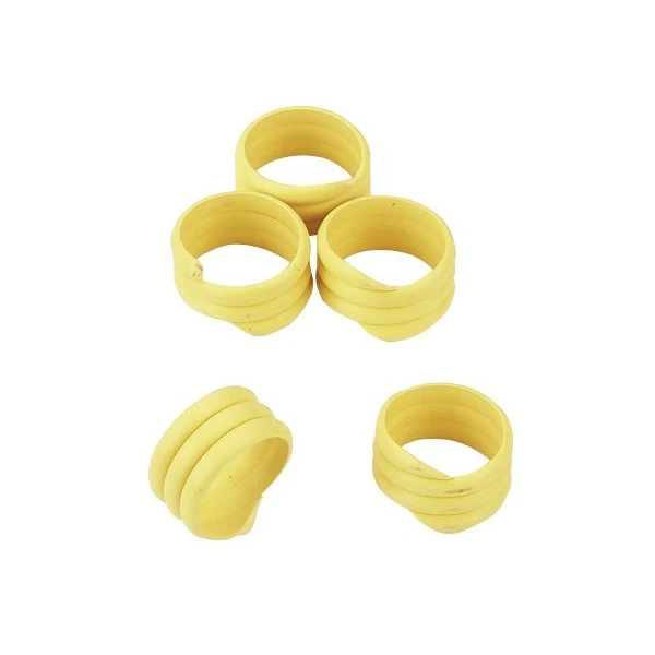 Opaska spiralna dla drobiu, 16 mm, żółta, 20 szt., Kerbl