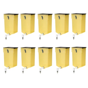 Poidło dla królików 1L – żółto/czarne, komplet 10 sztuk