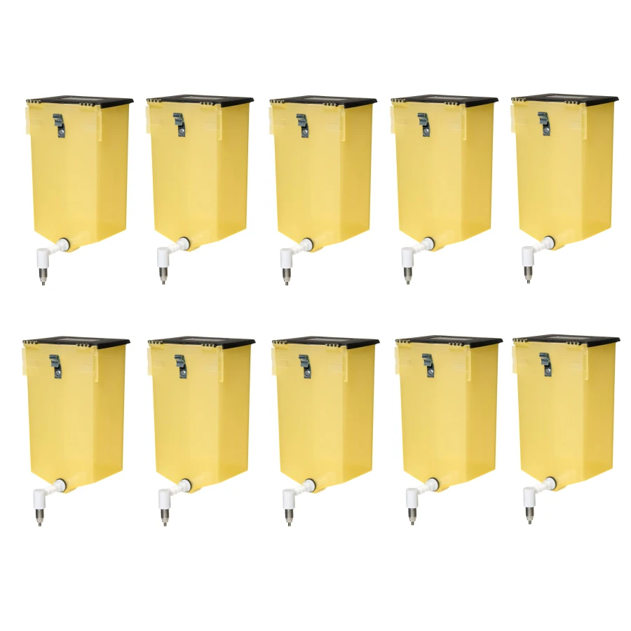 Poidło dla królików 1L – żółto/czarne, komplet 10 sztuk