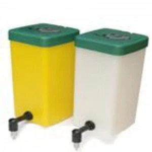 Poidło dla królików 1 L biało-zielone – zestaw 10 szt.