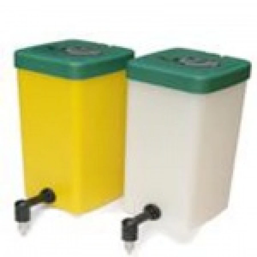 Poidło dla królików 1 L biało-zielone – zestaw 10 szt.