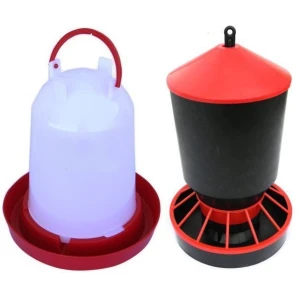 Zestaw karmnik 10 kg + poidło 10 L – dla drobiu