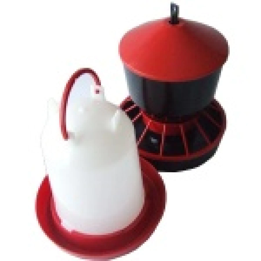 Zestaw dla drobiu ZdD-2: karmnik 6 kg + poidło 6 L – funkcjonalny duet