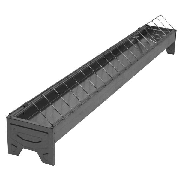 Korytko paszowe 100 cm stal ocynkowana – dla kurcząt i gołębi