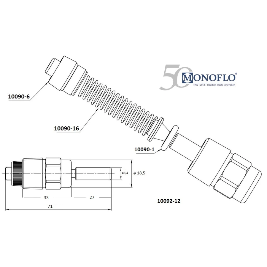 Sprężynka do zraszaczy -1/2"