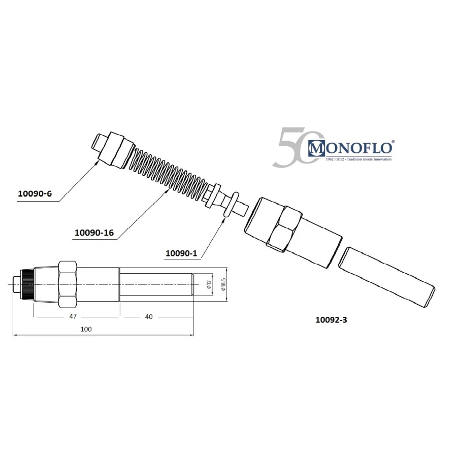 Sprężynka do zraszaczy -1/2"