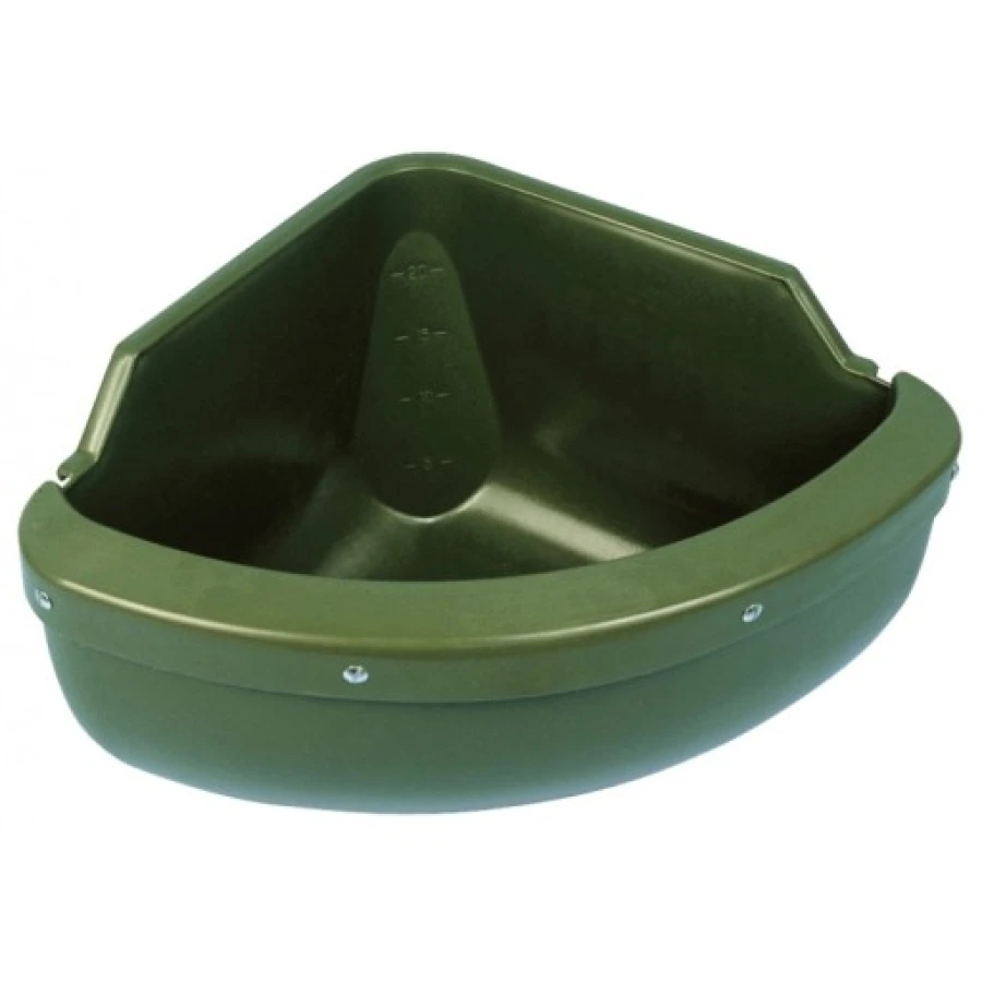 Karmidło narożne dla bydła, koni , owiec 31L z listwą brzegową