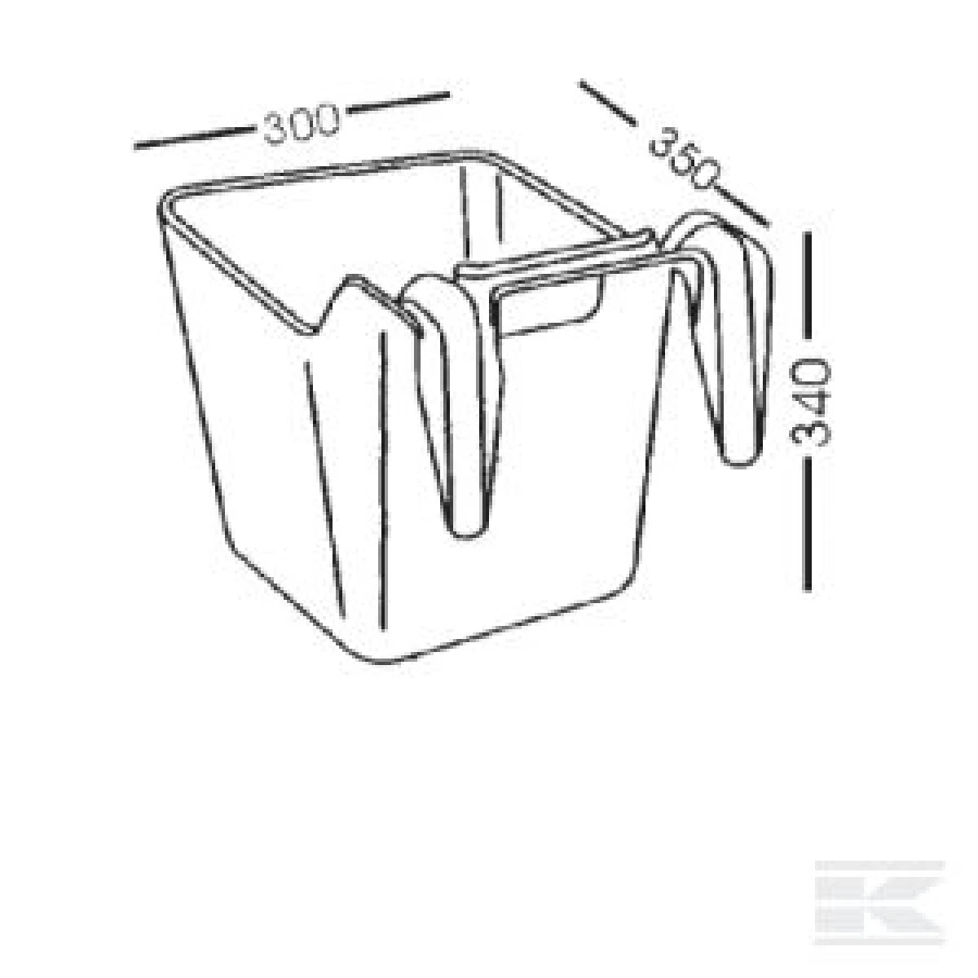 Karmidło z zawiesiem, zielone, 13,5 l