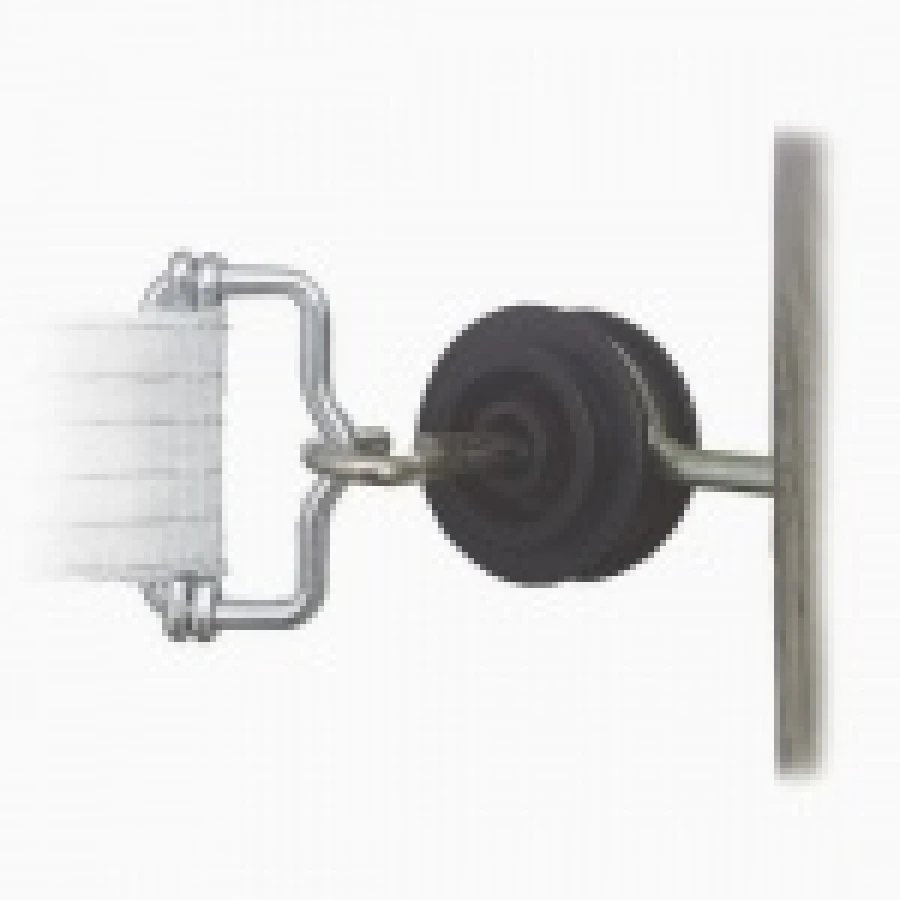 Izolator wkręcany bramowy do taśmy 1-4 cm z jednym zaczepem do taśmy 1 szt.