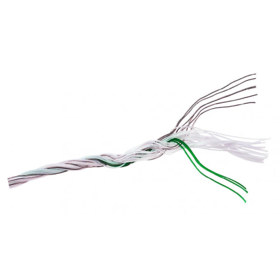 Plecionka STAR 400m, biało-zielona