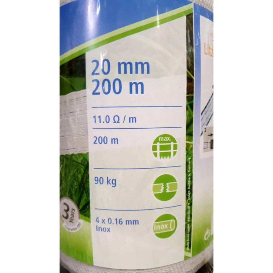 Taśma BASIC 200m, 20mm, biała