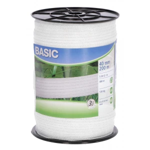 Taśma BASIC 200m, 40mm, biała 