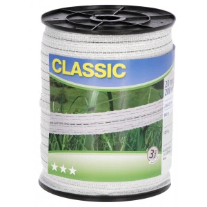 Taśma CLASSIC 200m, 20mm, biała