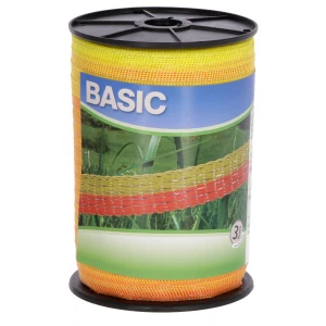 Taśma BASIC 200m, 20mm, żółto-pomarańczowa 