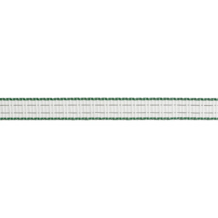 Taśma TITAN 200m, 20mm, biało-zielona