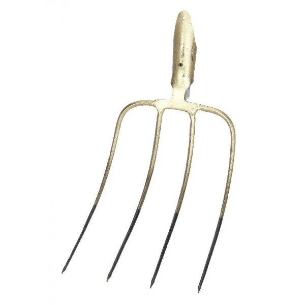 Widły ZŁOTE 4 zęby do obornika - NIEMIECKIE, 31 x 23 cm