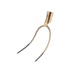 Widły ZŁOTE 2 zęby do siana - NIEMIECKIE 26 x 13 cm 