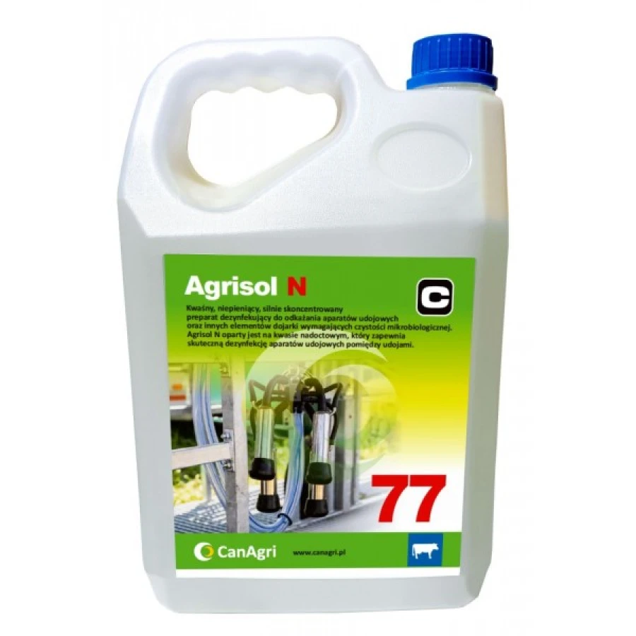 Agrisol N 77 - preparat do dezynfekcji aparatów udojowych, 5 kg