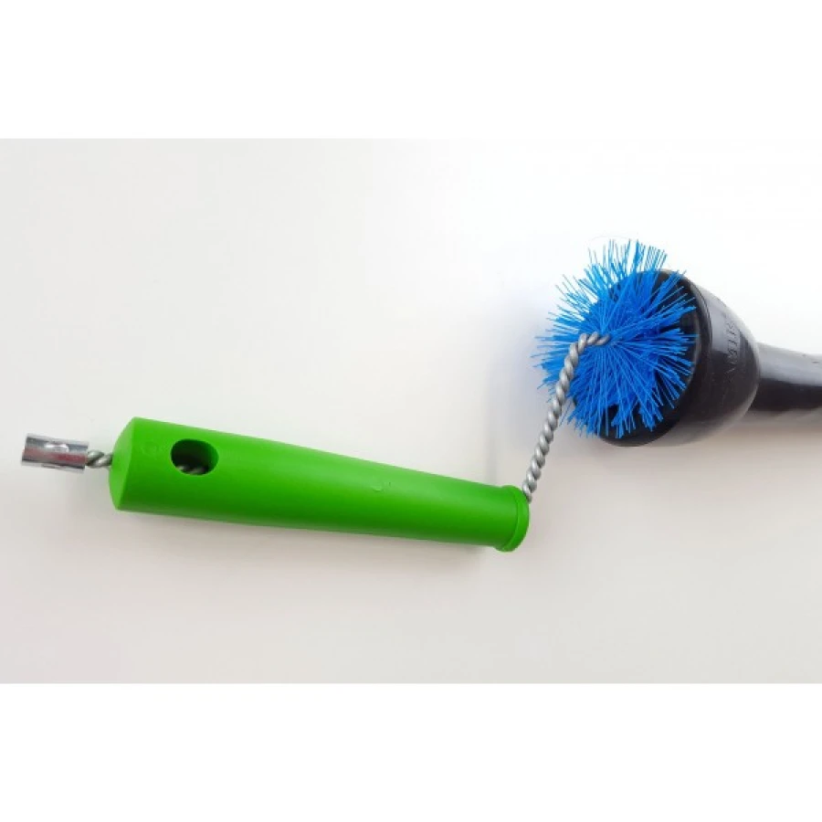 Szczotka do gum strzykowych 3-stopniowa, zielono - niebieska, 44 cm