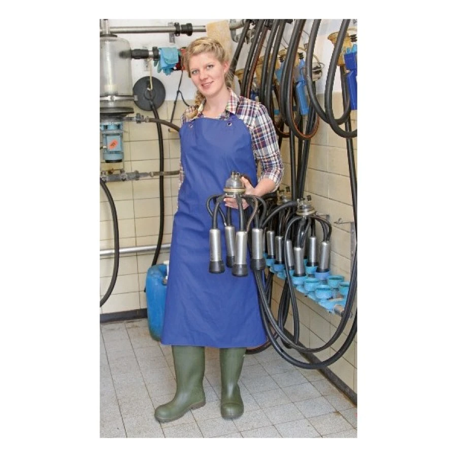 Fartuch ochronny PU, 100 x 125 cm, niebieski 