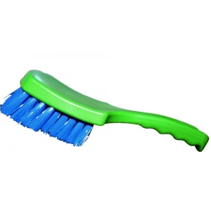 Szczotka z krótką rączką, zielono - niebieska, 245 x 73 mm 