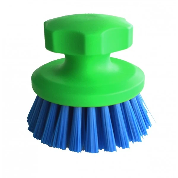 Szczotka do konwi, okrągła, zielono - niebieska 