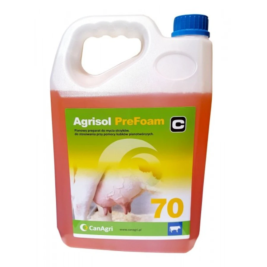 Agrisol PreFoam 70 - pianowy płyn do mycia wymion, 5 kg