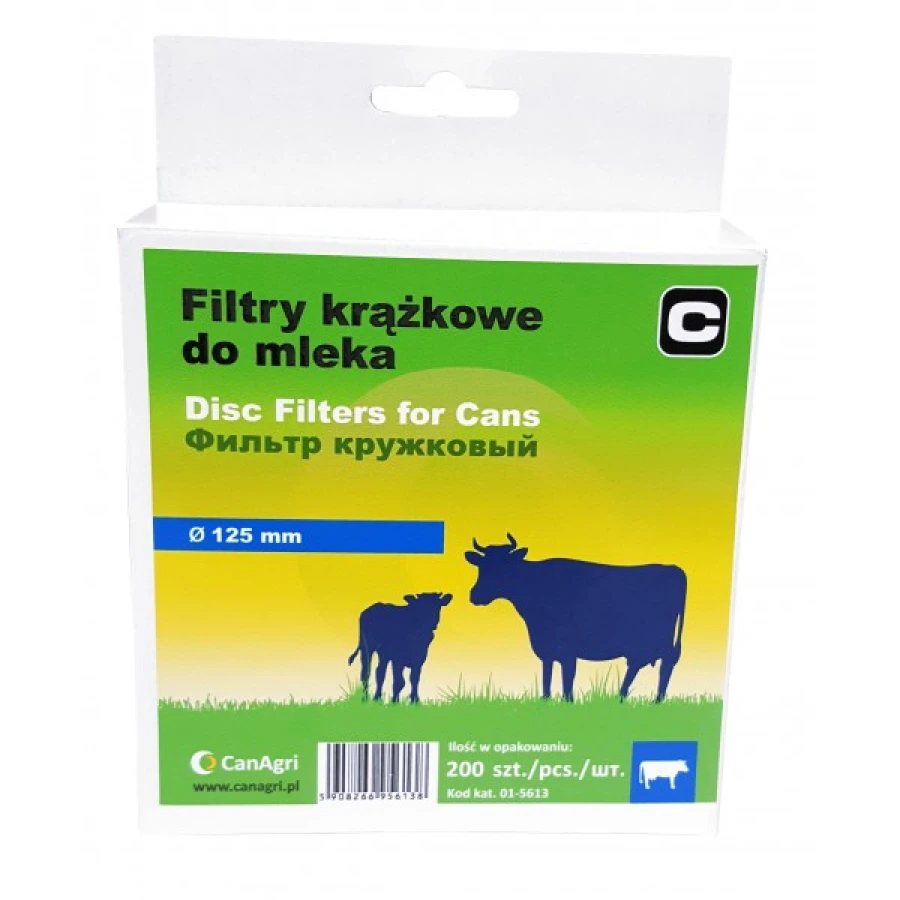 Filtr krążkowy do mleka, śr. 125 mm, 100 szt., Can Agri