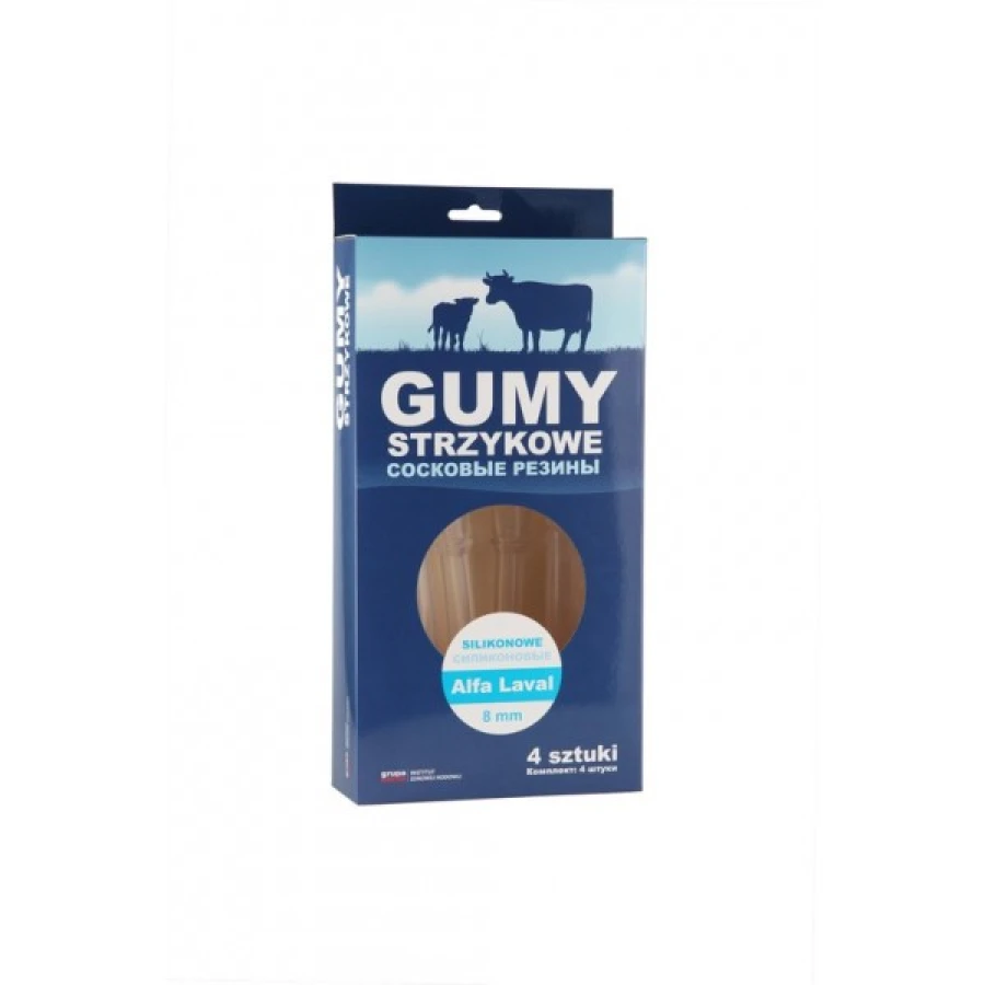 Silikonowa guma strzykowa typ Alfa Laval 96000001/SGS02, 10 mm