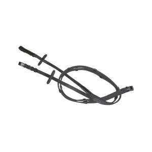 Wodze parciane ze stoperami, czarny, roz. Full, Covalliero