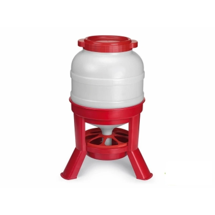 Karmidło dla drobiu 30 L – czerwone