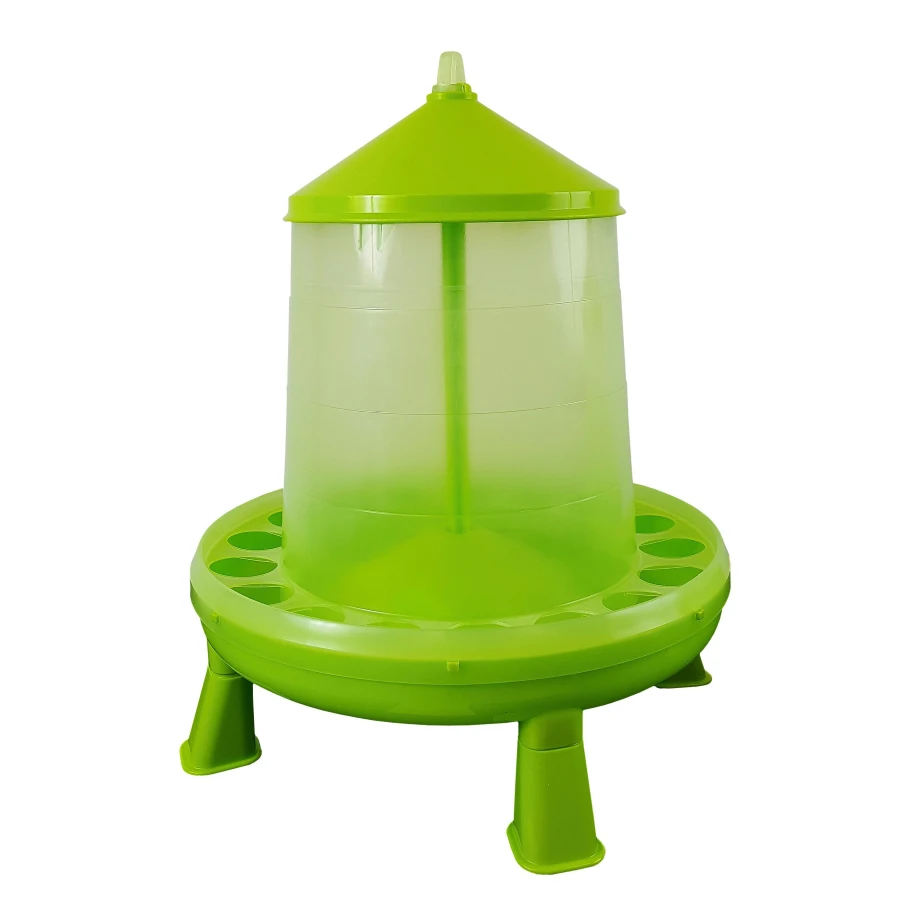  Karmidło dla drobiu 8 kg z nóżkami – pistacjowo-zielone