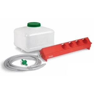 Automatyczne poidło korytkowe z zaworem pływakowym i zbiornikiem 8L