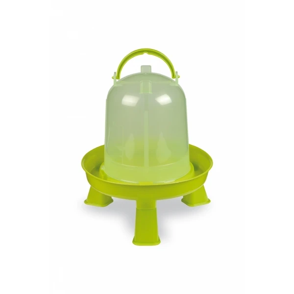 Poidło dla drobiu 1,5L na nóżkach – zakręcane, zielone