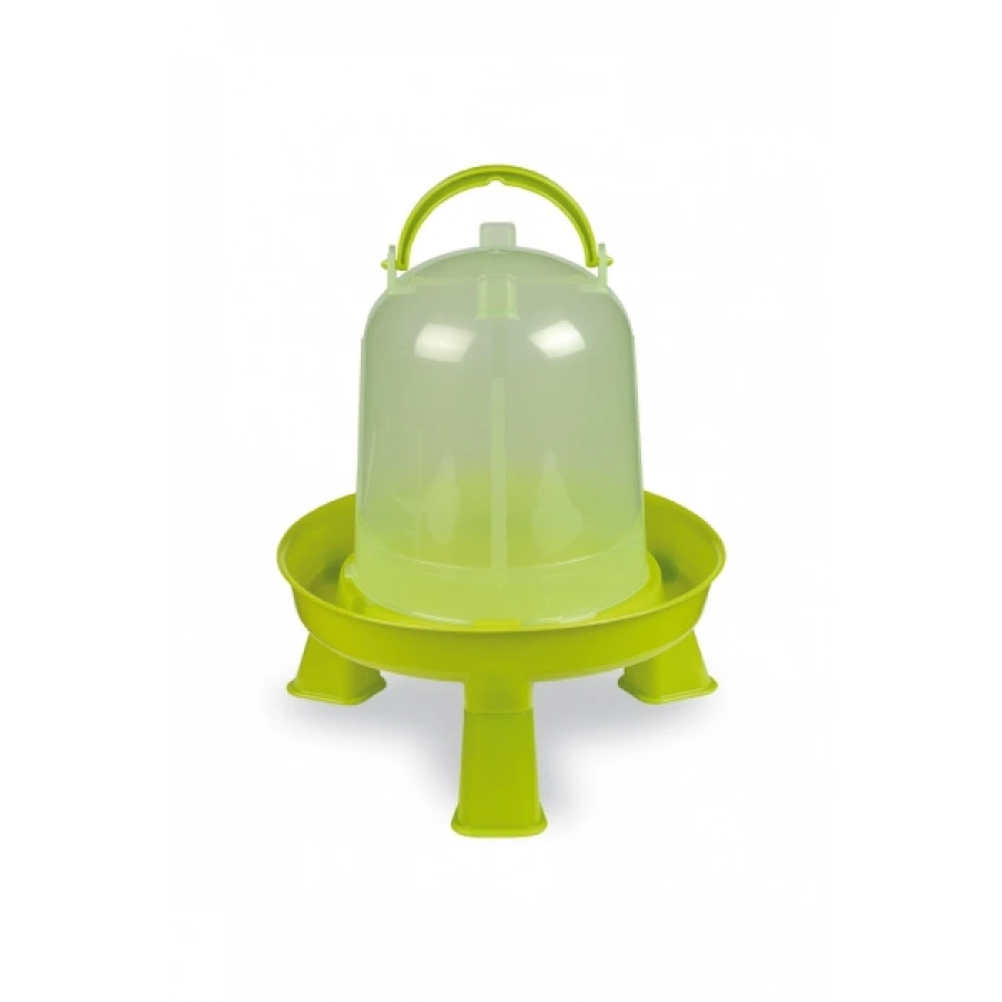 Poidło dla drobiu 1,5L na nóżkach – zakręcane, zielone