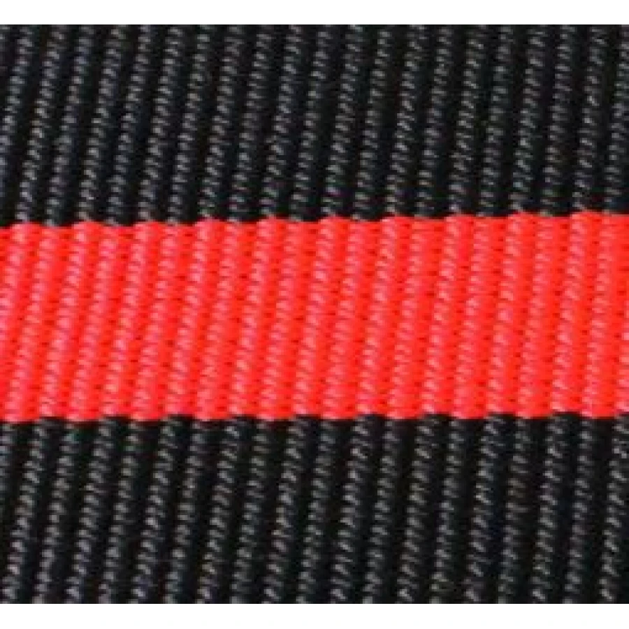 Obroża dla byka 150/7 cm, czarno/czerwona