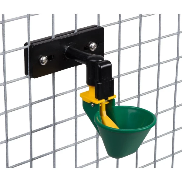 Poidło kubek zielony z pływakiem – system skręcany DHSZ, niskociśnieniowy