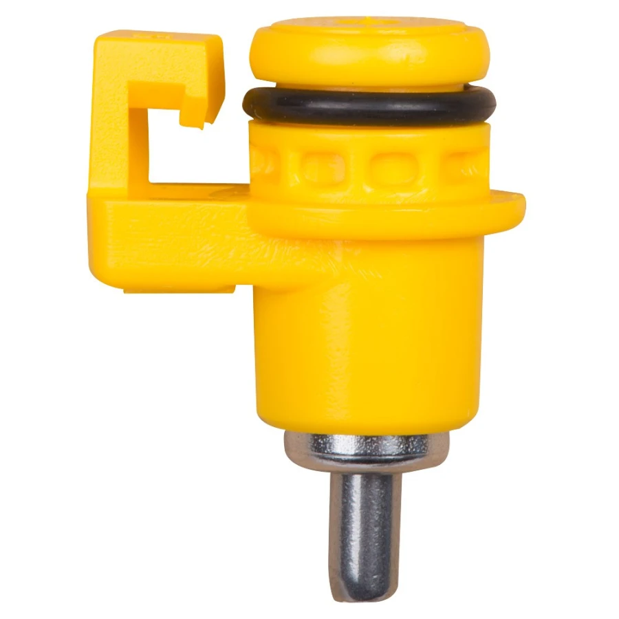 Poidło kropelkowe MK20 dla drobiu i królików – żółte | Smoczek Ø14,5 mm