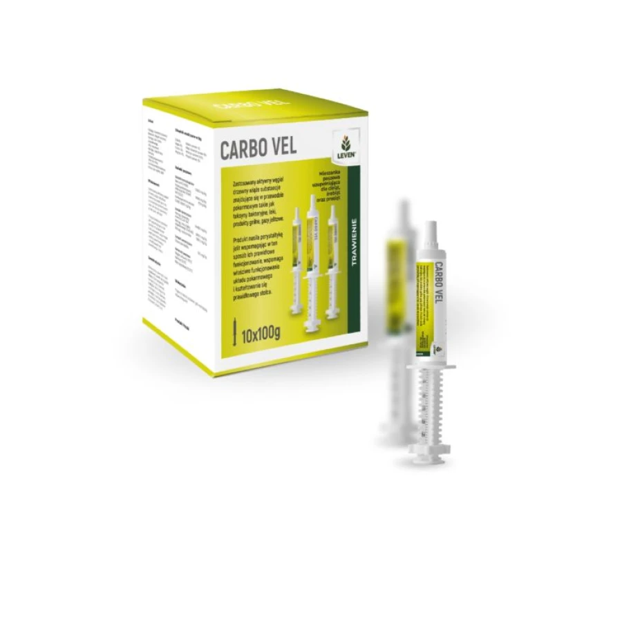 CARBO VEL 100g- Mieszanka paszowa uzupełniająca dla cieląt, prosiąt, źrebiąt