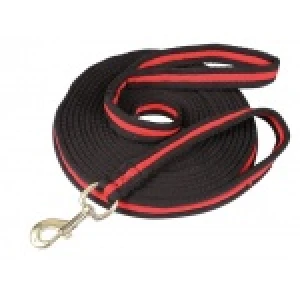 Lonża dla konia Soft, 8 m, czarny/czerwony, Covalliero