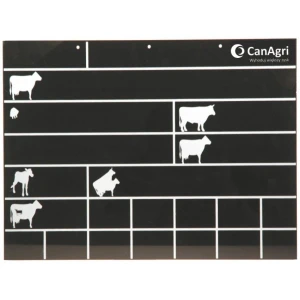 Tabliczka stanowiskowa 40x30 czarna - 25 szt.